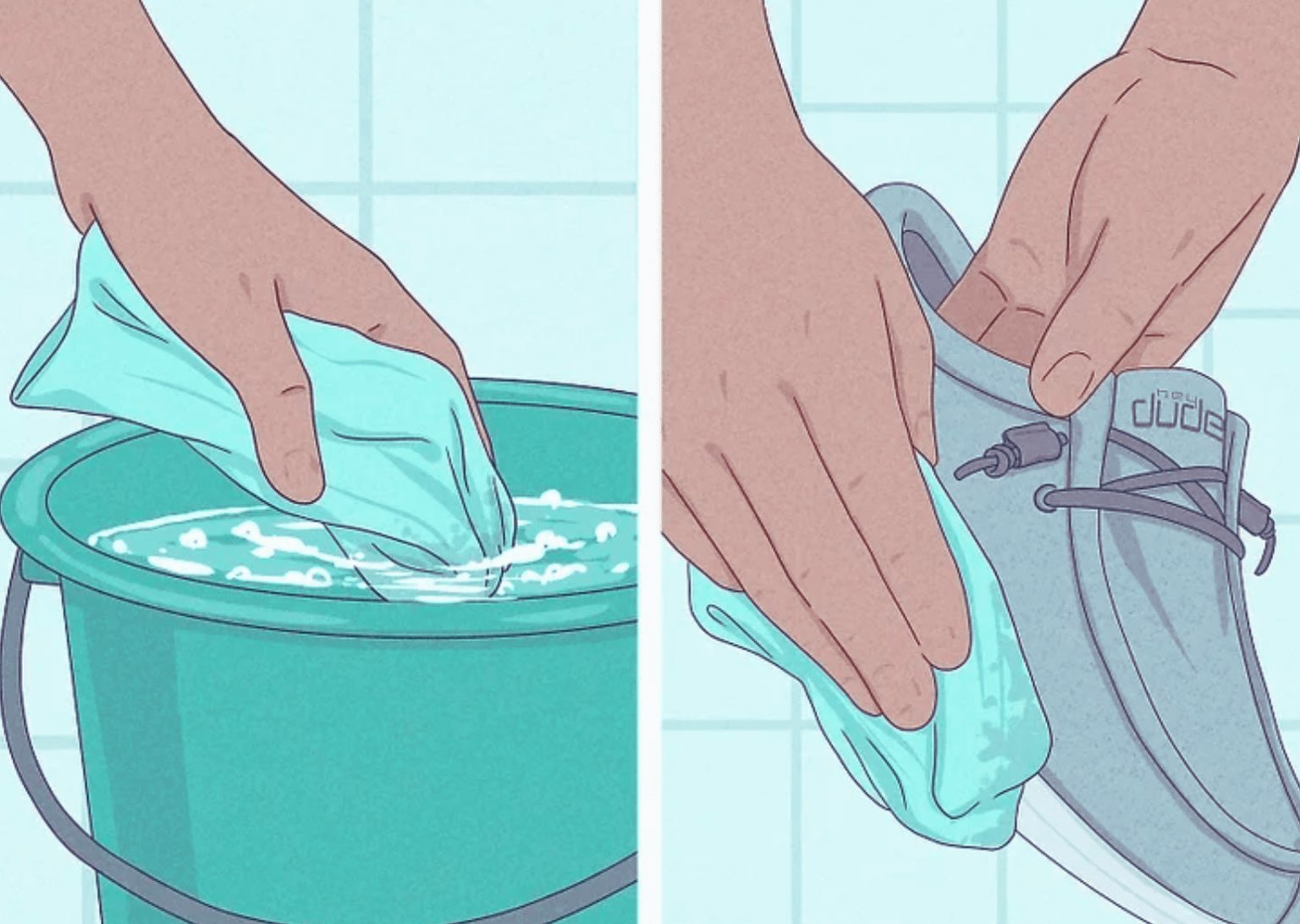 Washing-and-rinsing-off-your-Hey-Dude-shoes